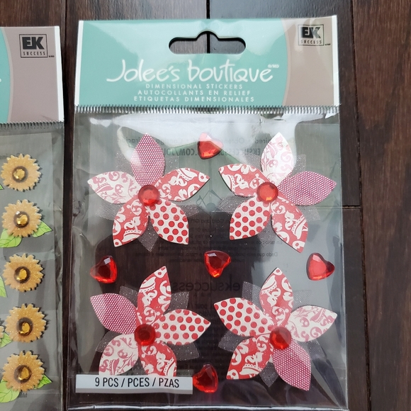 Lot of Jolee's flower stickers - Picture 3 of 4